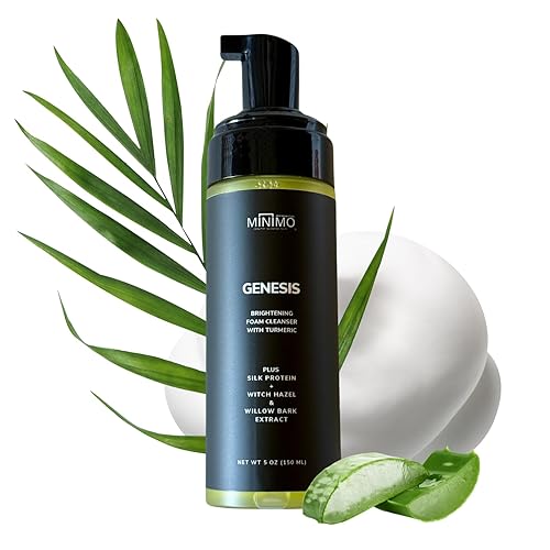 Minimo Genesis - Limpiador facial sin sulfato para piel iluminadora y espumosa para mujeres y hombres Minimo Genesis - Limpiador facial sin sulfato para piel iluminadora y espumosa para mujeres y hombres
