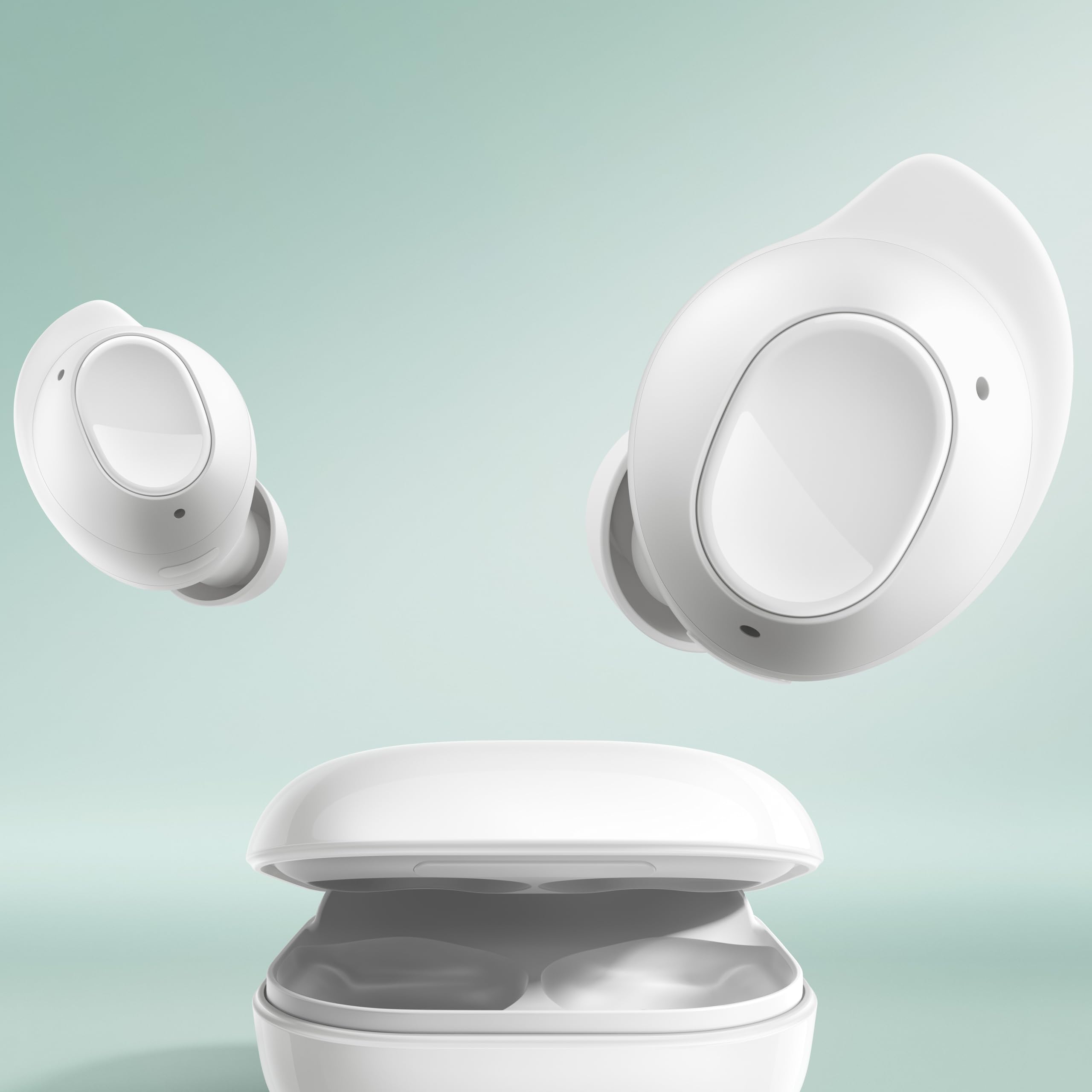 Samsung Galaxy Buds FE Kabellose Bluetooth-Kopfhörer, Active Noise Cancelling (ANC), Komfortable Passform, 3 Mikrofone, Touch Control, Tiefer Bass, Inkl. Ladekabel, White