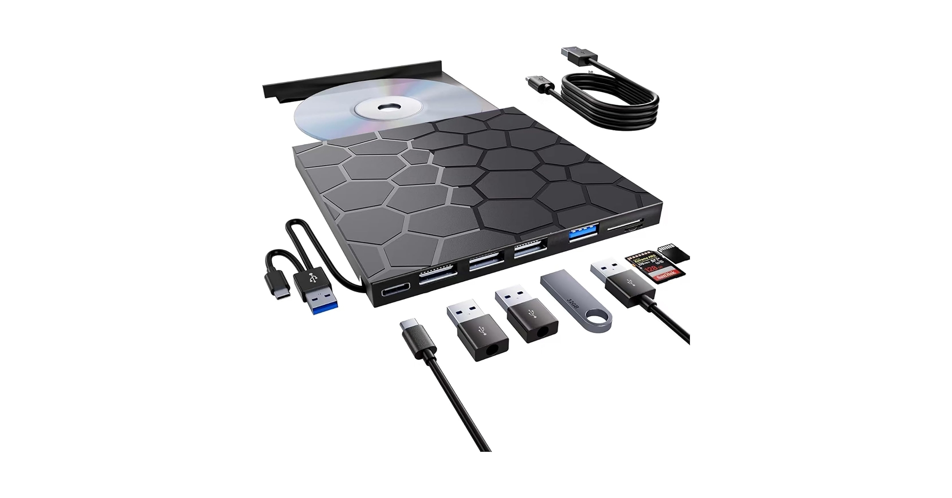 Amazon.com: VAIYI External CD/DVD Drive for Laptop, Portable