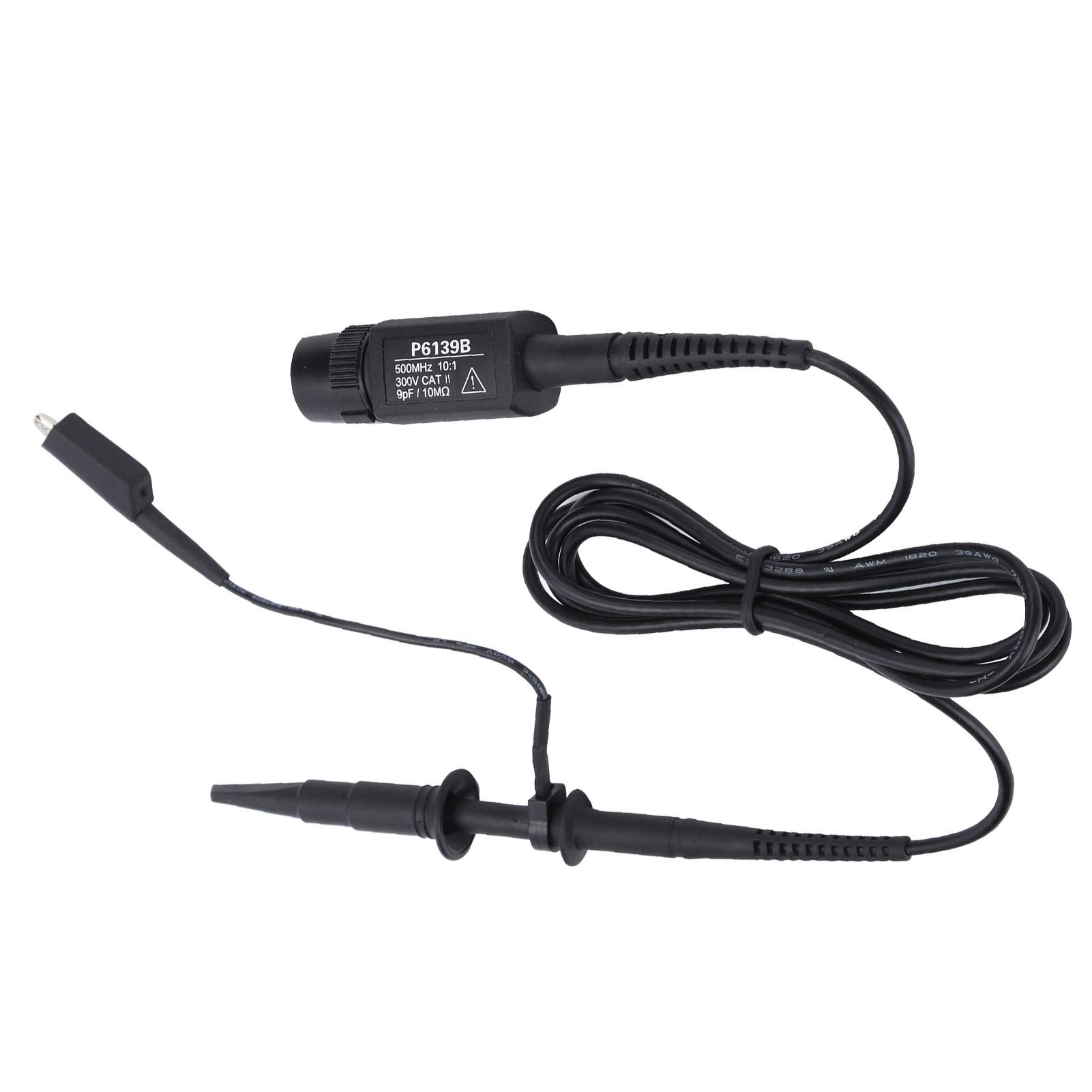 500MHZ Oscilloscope Probe Universal Passive Oscilloscope Probe with Localization Sleeves Color Marking Rings for Easy Channel Identification ABS Material 55.1in Length 100%