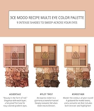 [3CE] 3CE MOOD RECIPE MULTI EYE COLOR PALETTE #SMOOTHER 8.0g