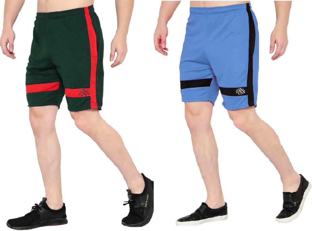 Color Block Men Regular Shorts S-SQR-740-BZ-image-37
