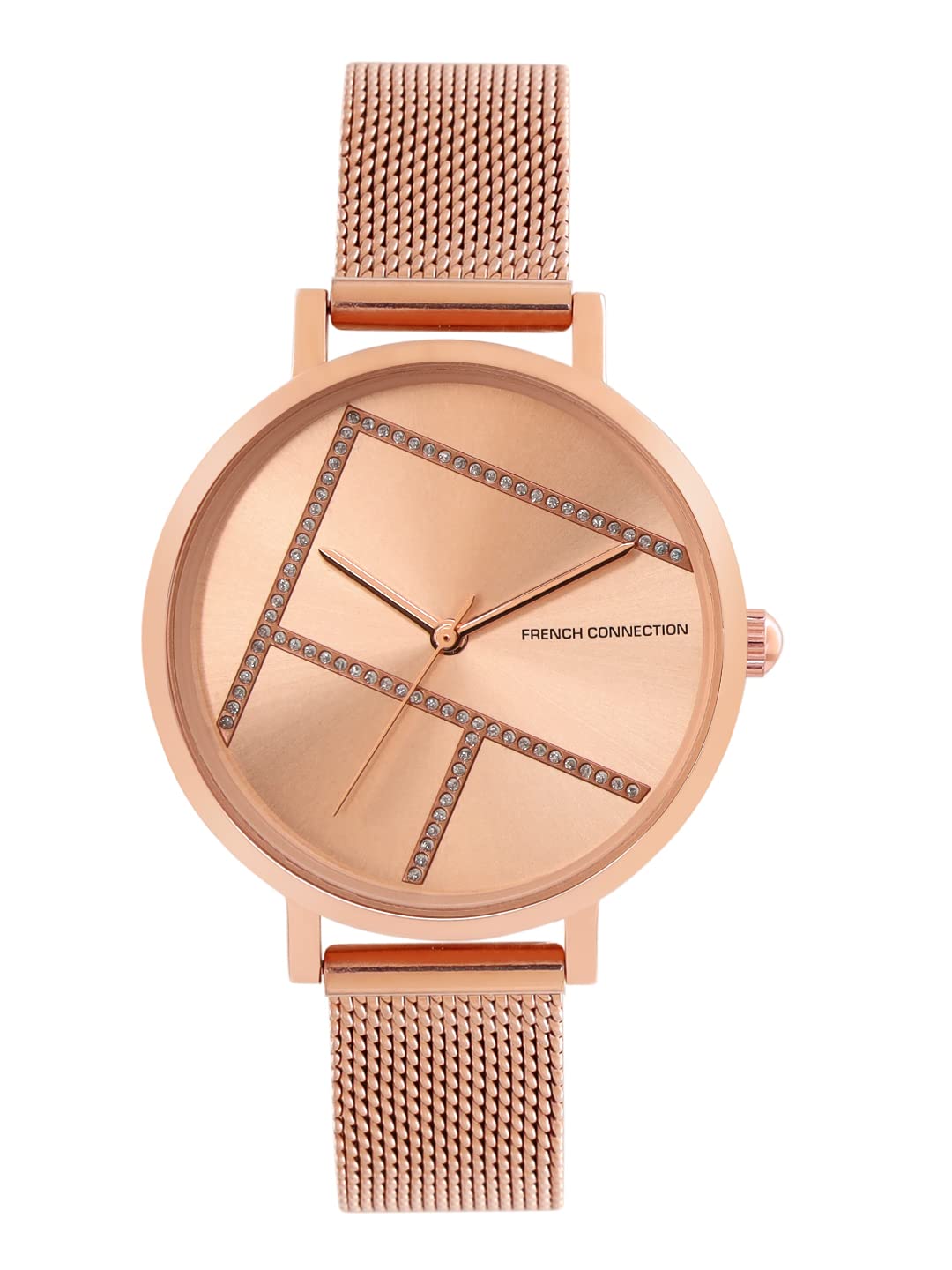 French Connection Analog Rose Gold Dial Womens Watch-FCN00012J (B09XHXND7L) Amazon Price History, Amazon Price Tracker