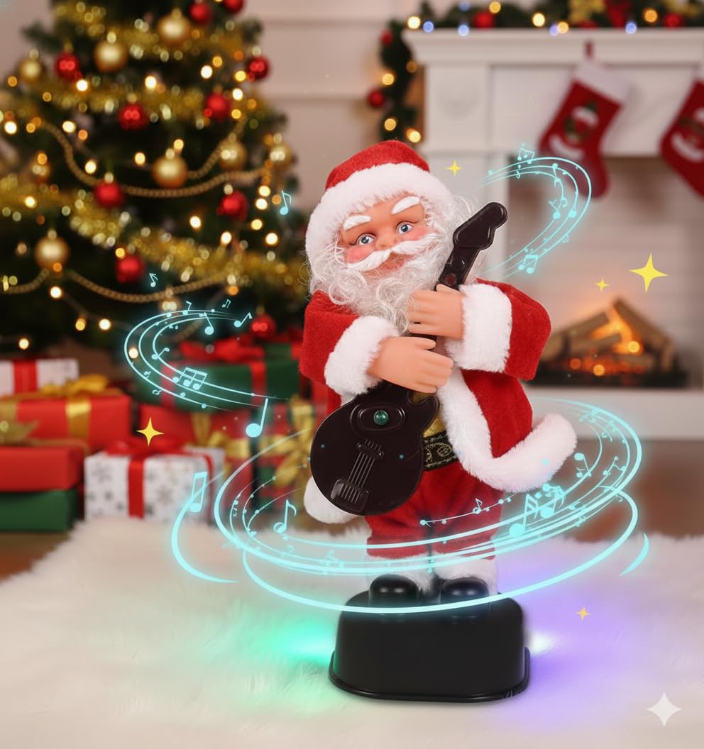 Delightful Dancing & Singing Santa Claus Toy | Animated Plush