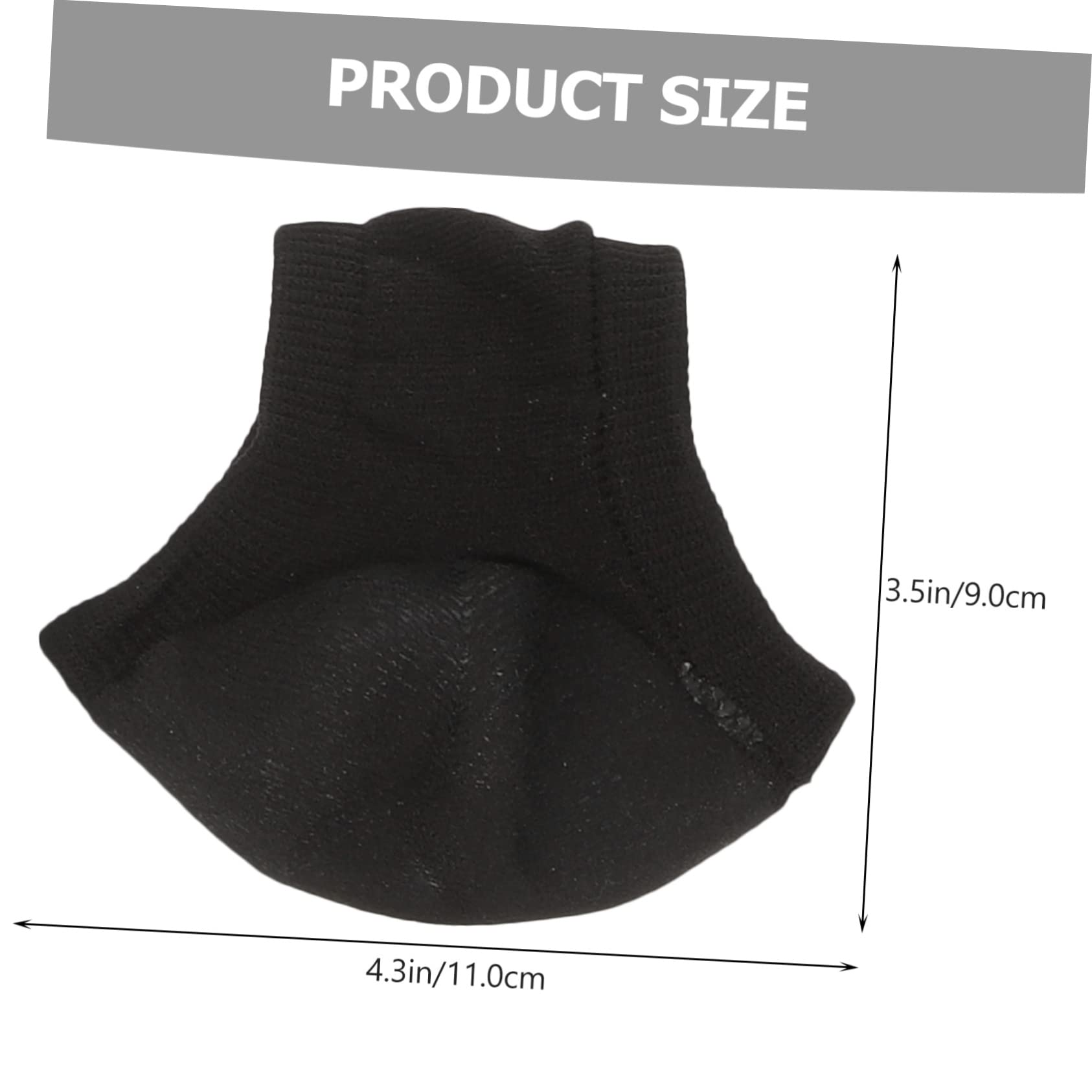 IWOWHERO Women's Gel Socks Open Toe 4 Pack Toeless Heel Socks for Foot Protection Hydration