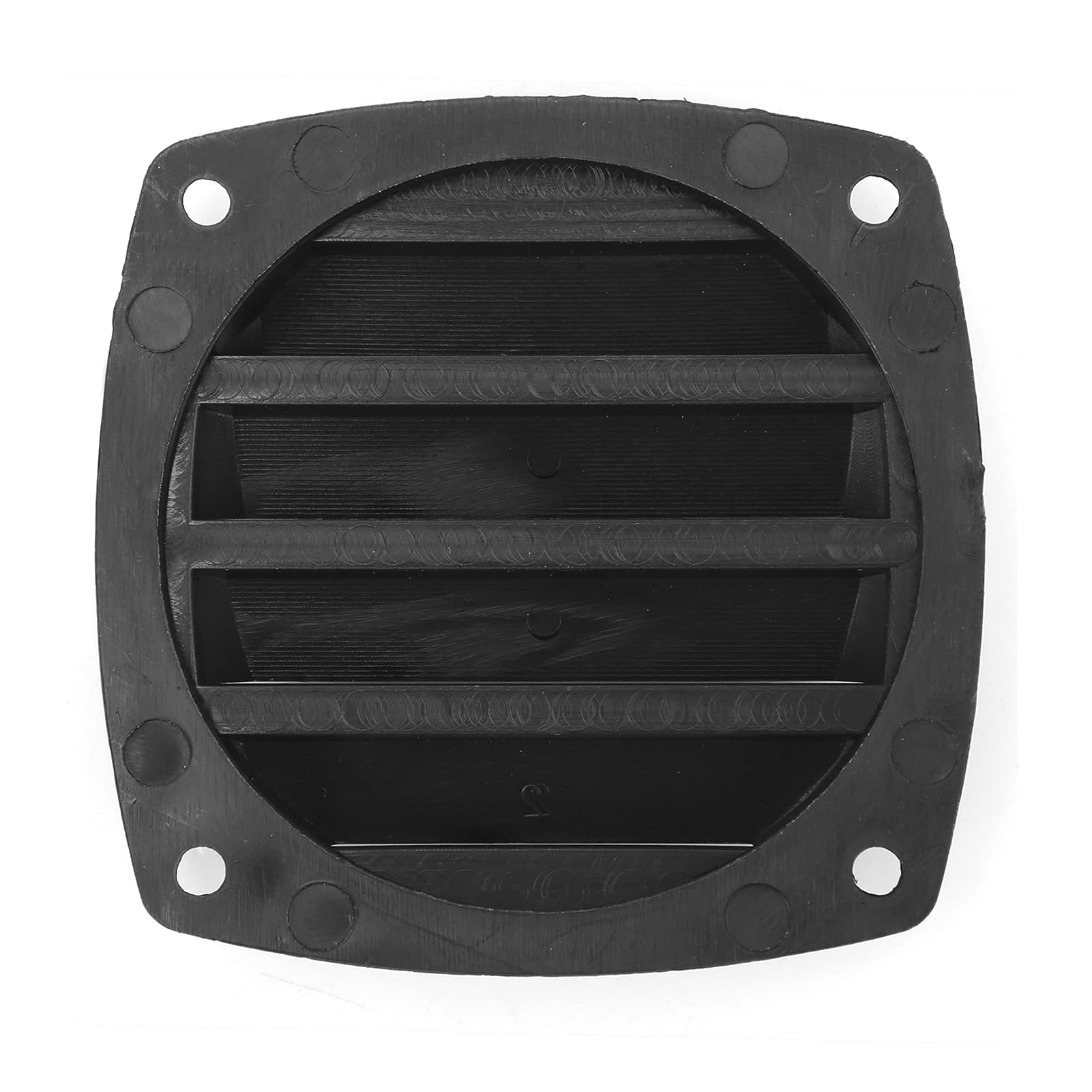 Marine Air Vent Grille Ventilation Ducting Louver Cover Black Plastic for Yacht Boats