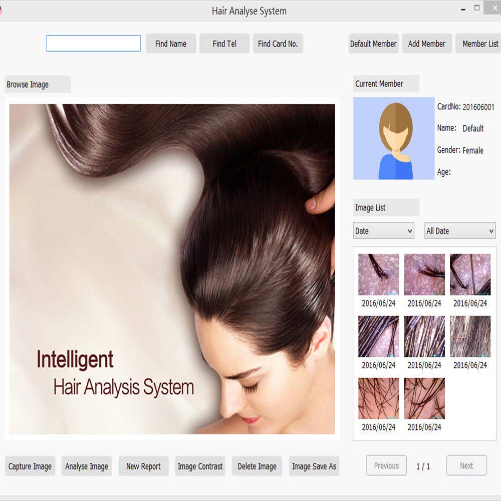 Hair Analyzer, Zinnor Hair Analysis Machine 8.0 MP Digital Hair