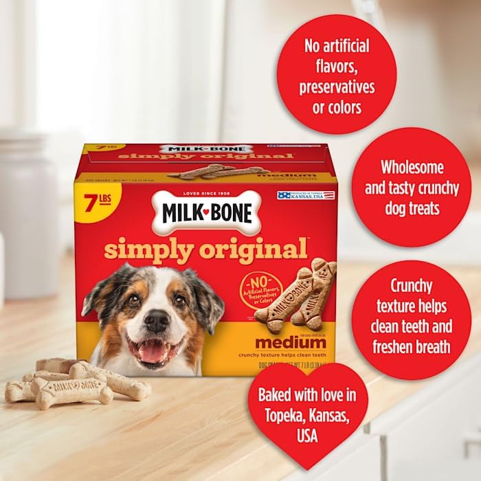 Milk-Bone Simply Original Medium Dog Biscuits, 7 lbs.