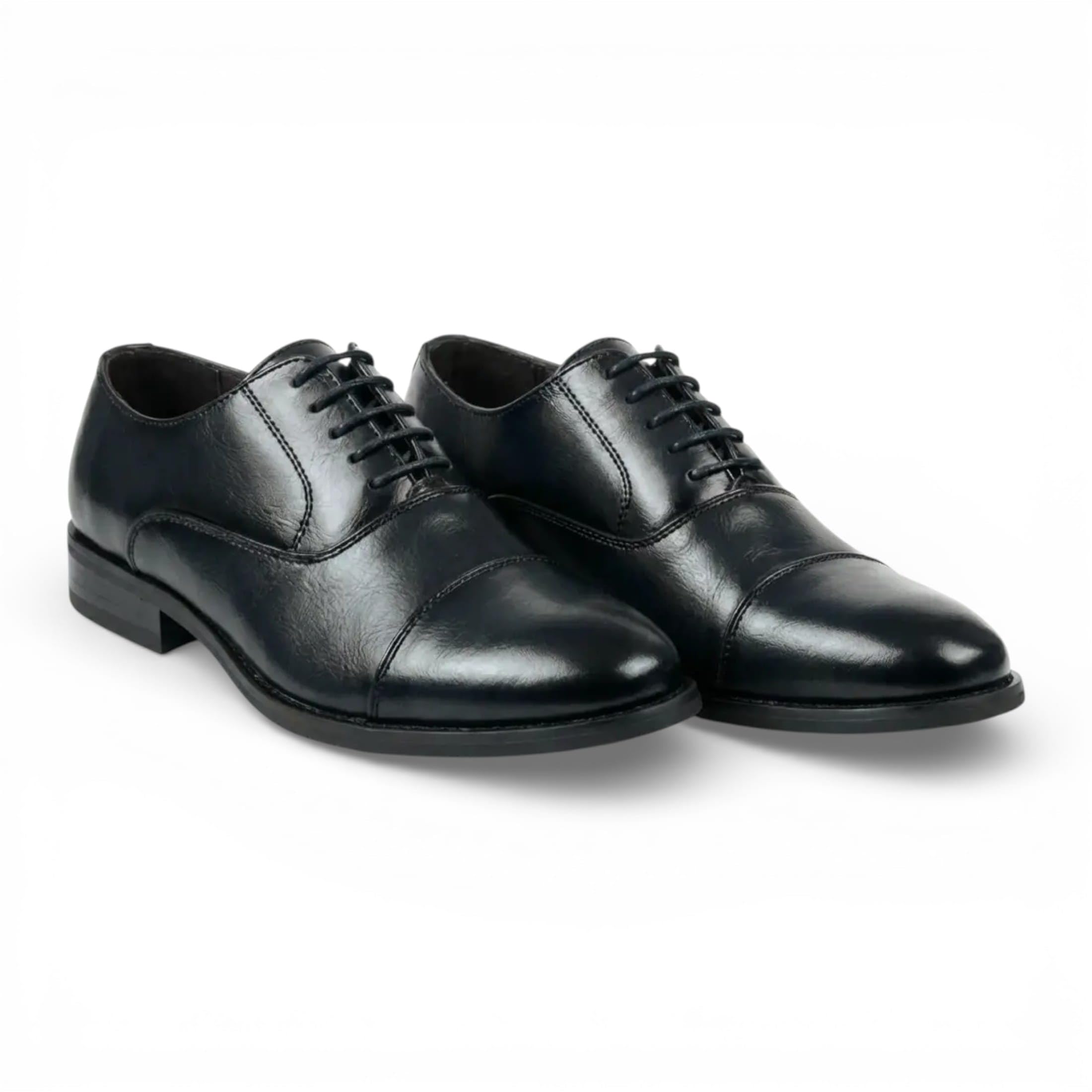 Scarpe Eleganti Stringate da Uomo Dolcetto in Similpelle, Modello Oxford Classico con Punta Rinforzata