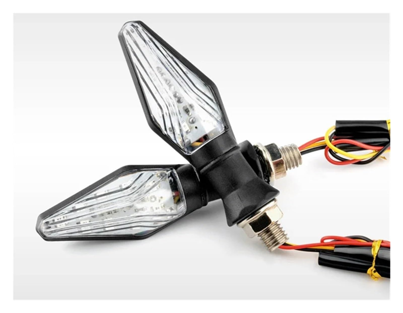 QWQNMC Indicatore Direzione Moto 12V Moto Freccia Spia Indicatore di Direzione Luce Lampeggiante(4pcs)