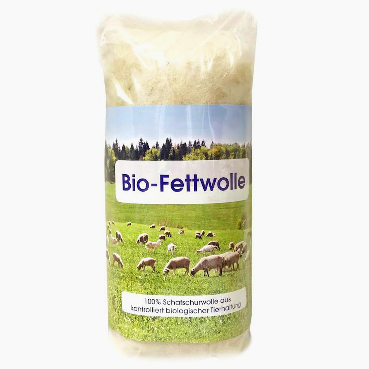 Bio Fettwolle Naturproduktehaus Feige, 90g, Lanolin, Babypflege, Heilwolle