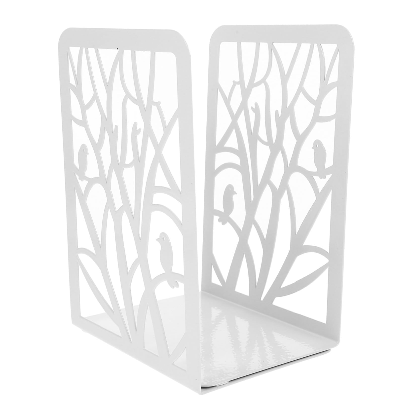 2 pezzi Fermalibri in Metallo Resistente Antiscivolo per Mensole e Scrivanie Supporto Stabile e Decorativo per Libri in e Biblioteca