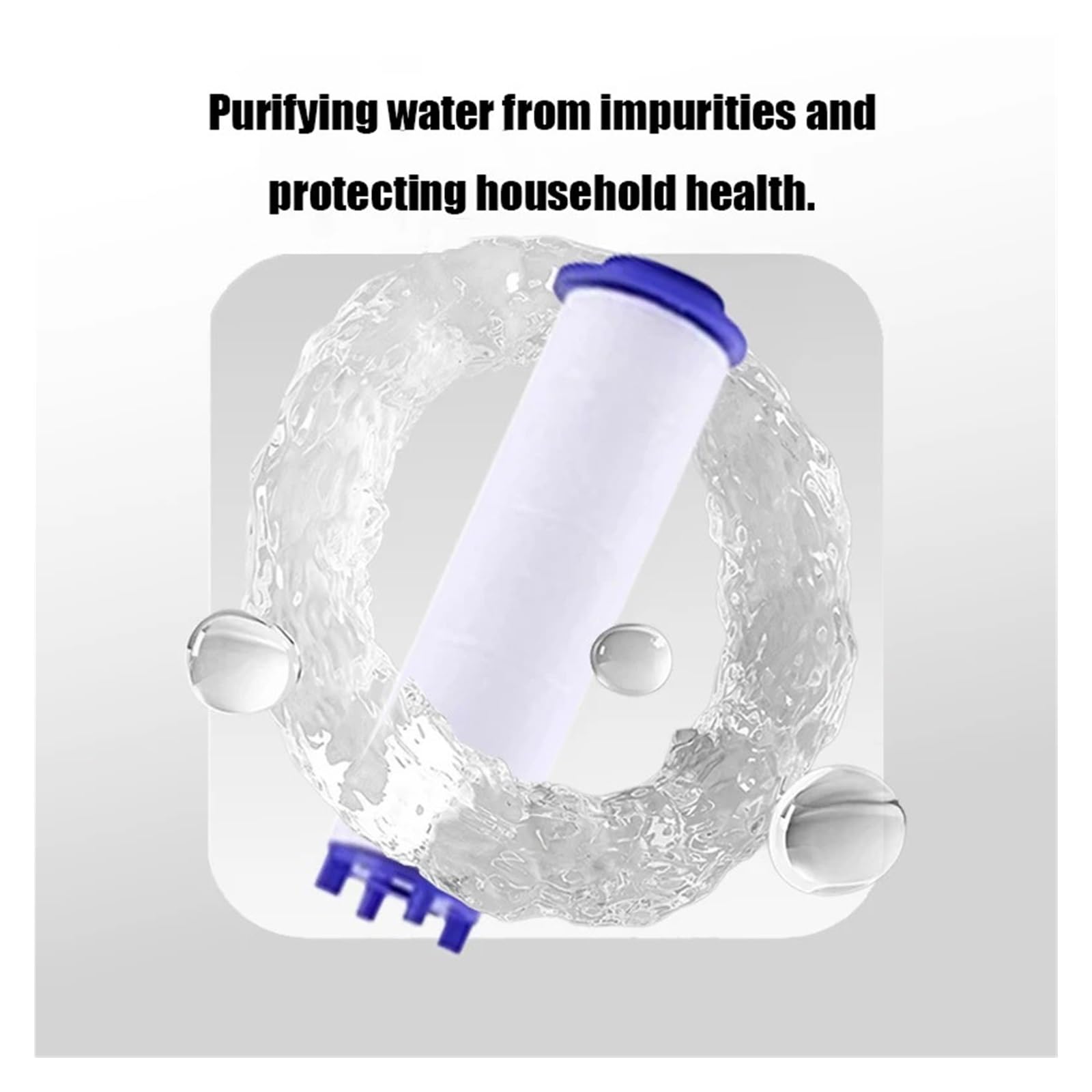 Filtro de ducha universal de 5 piezas: aumenta la presión del agua y elimina las impurezas for cabezales de ducha estándar(10PCS)