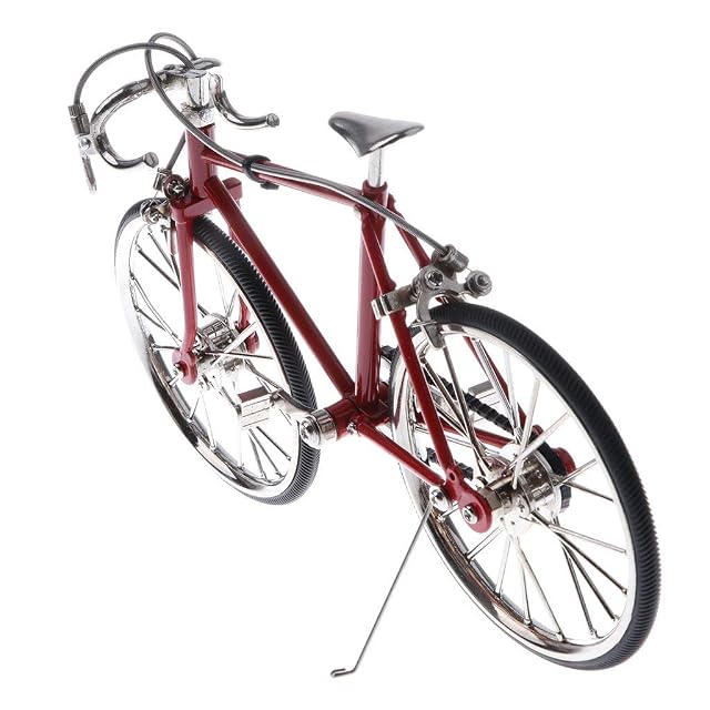 Foto 5 de 8 de Inzopo 1/10th miniatura aleación Racing Bike Ciclismo Juguete Bicicleta Diecast Vehículo Modelo Escaparate…
