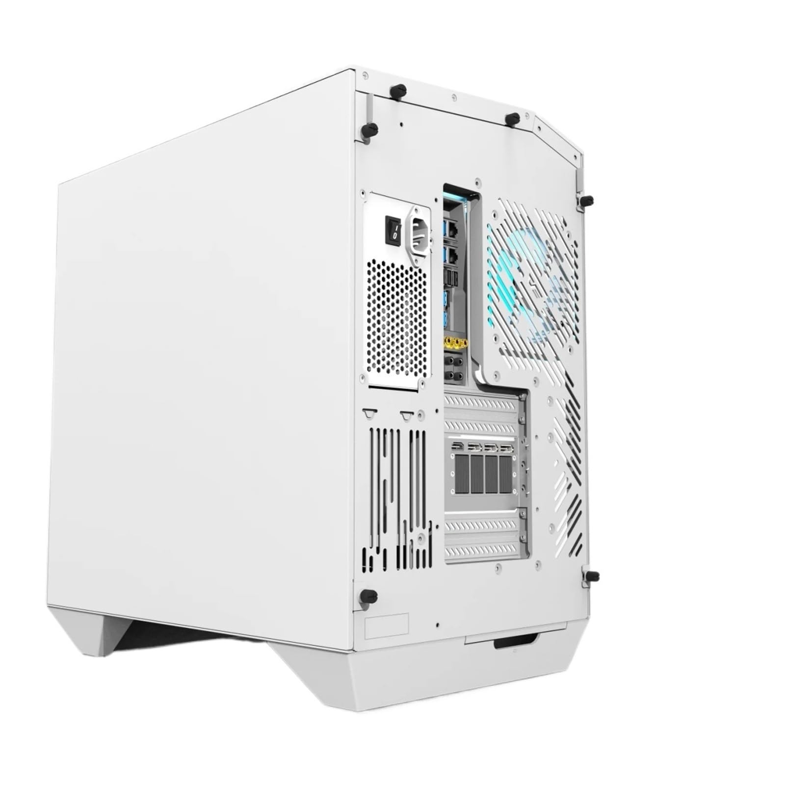 DY470 PC obudowa ATX gamingowy komputer stacjonarny z 4 wentylatorami ARGB Sp Dual 360 chłodzenie wodą szkło hartowane PC szafka dla graczy