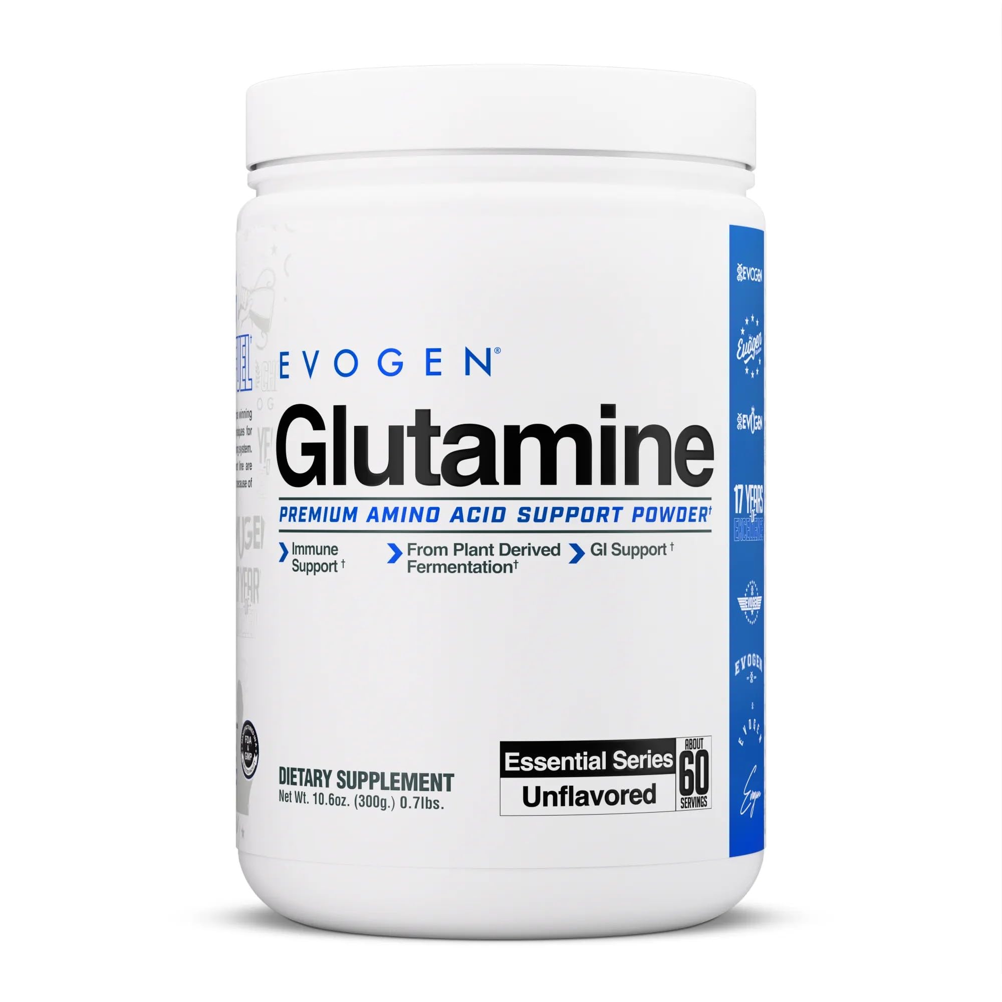 Glutamine - Premium Recovery Amino Acid | Supports Muscle Recovery | L-Glutamine | Unflavored | 60 Servings