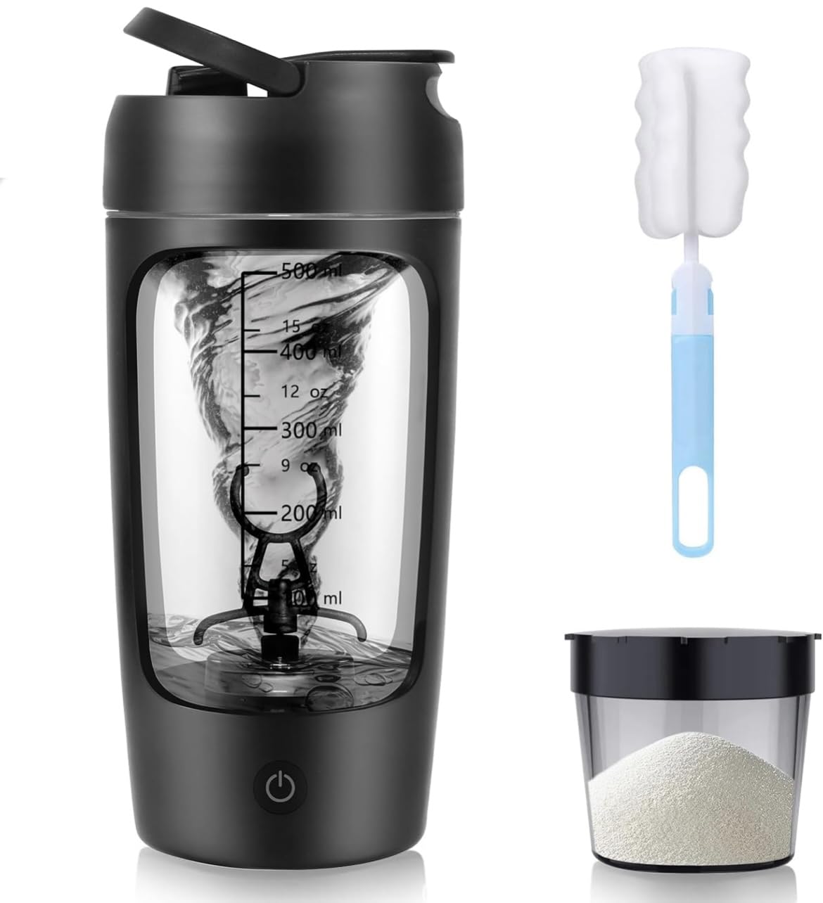 Shaker électrique protéine noir fini les grumeaux de whey avec ce mixeur portable
