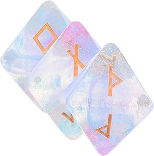 NUSITOU 3 Pçs Dados De Runa Dados De Resina Dados Pretos Decoração Preta Dados De Jogo Da Família Dados De Horóscopo Conjunto De Dados Do Zodíaco Dados Compactos Dados De Runa Poliédricos
