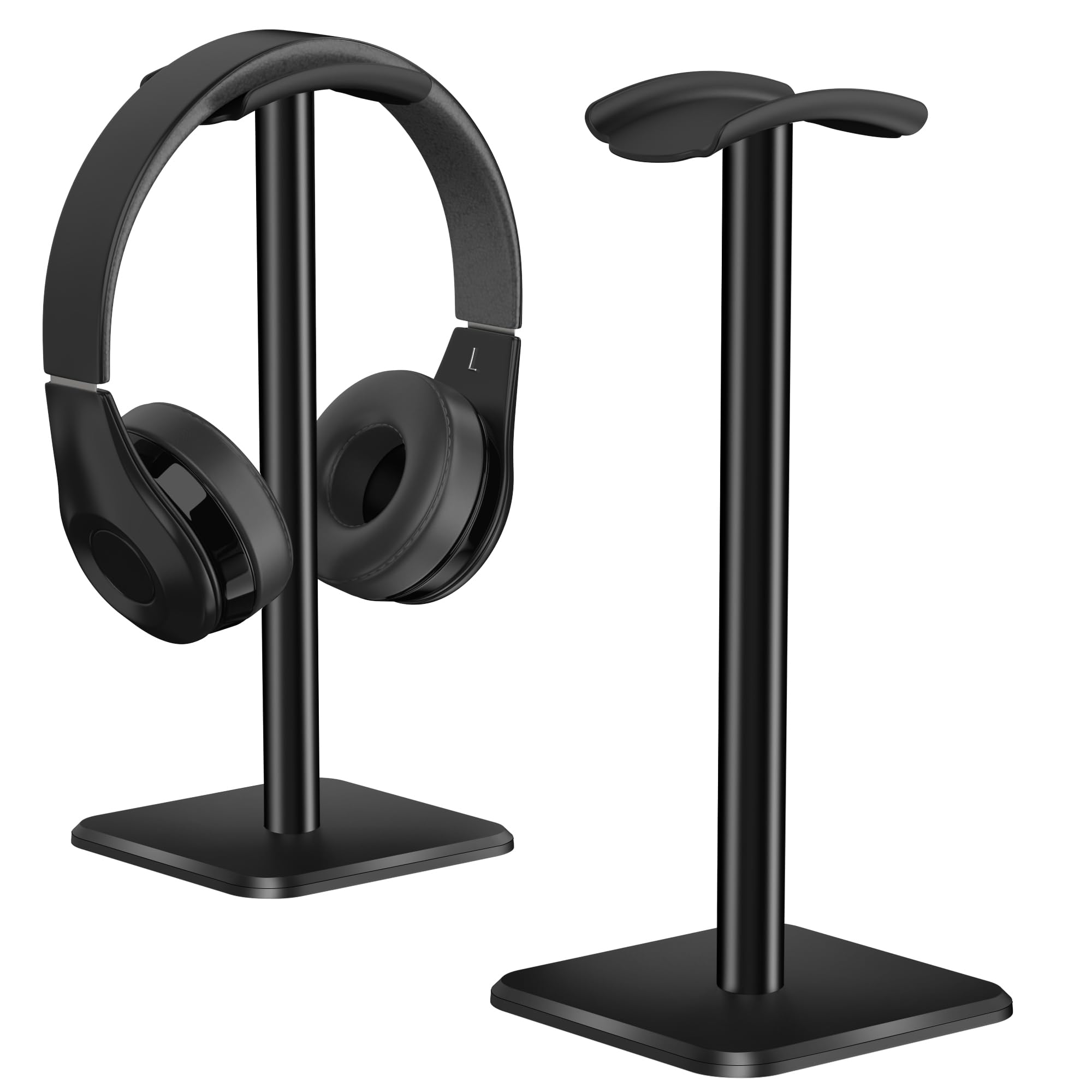 Sounce Headphone Stand Headset Holder Aluminum & ABS Base Desk Organizer | Flexible TPU Headrest | Detachable | Fits All Headphones Gaming Bluetooth ANC (Only Stand)-image-6