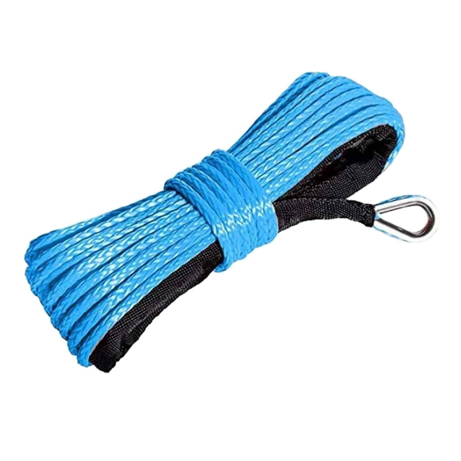 Syntetyczna Lina Wciągarki 1/4 X 50Ft Kabel Do ATV UTV SUV Truck Boat Silna Odporność