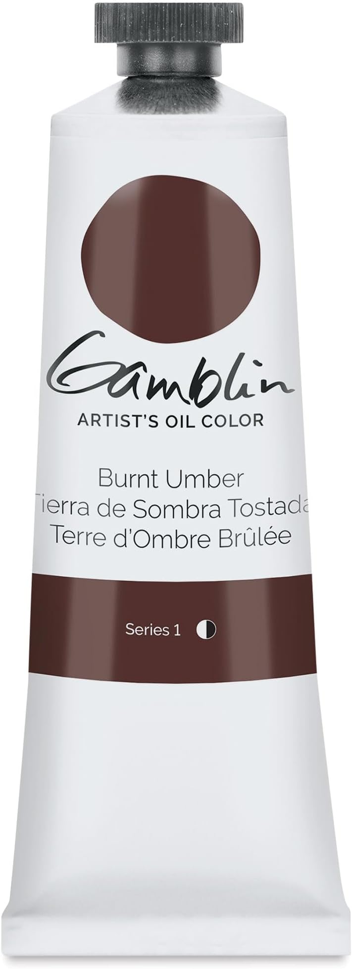 Gamblin G1080 Artists Grade Oil Color 37ml Burnt Umber
