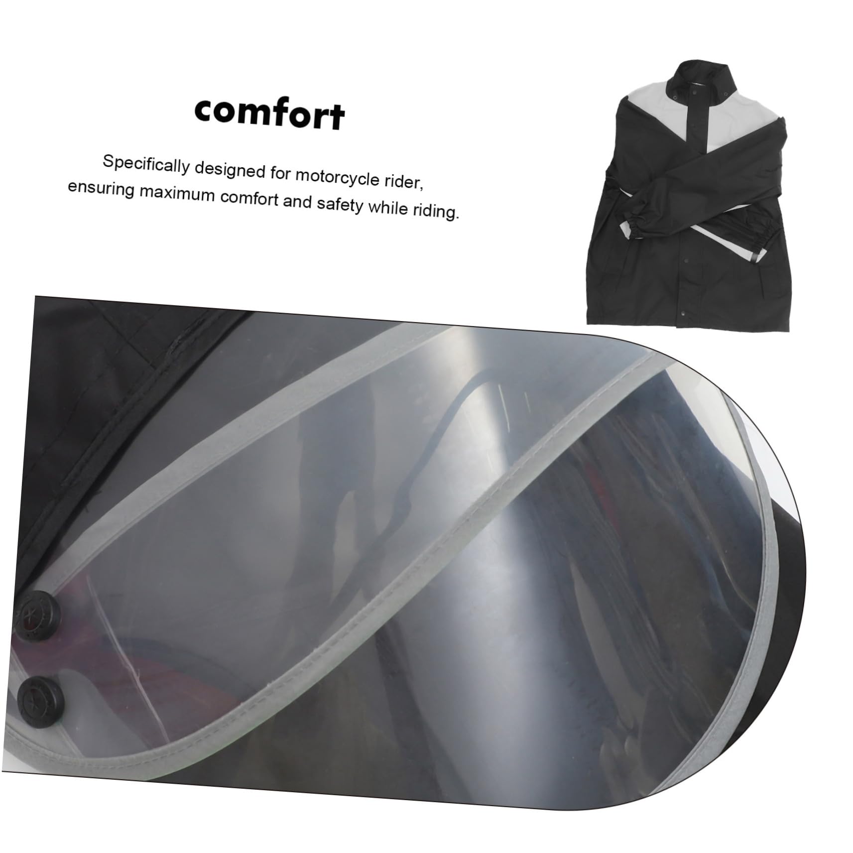 Combinaison Moto Pluie Imperméable pour Homme Veste et Pantalon en PU Adhésif, Protection Simple à Enlever, pour Conduite et Activités Extérieures