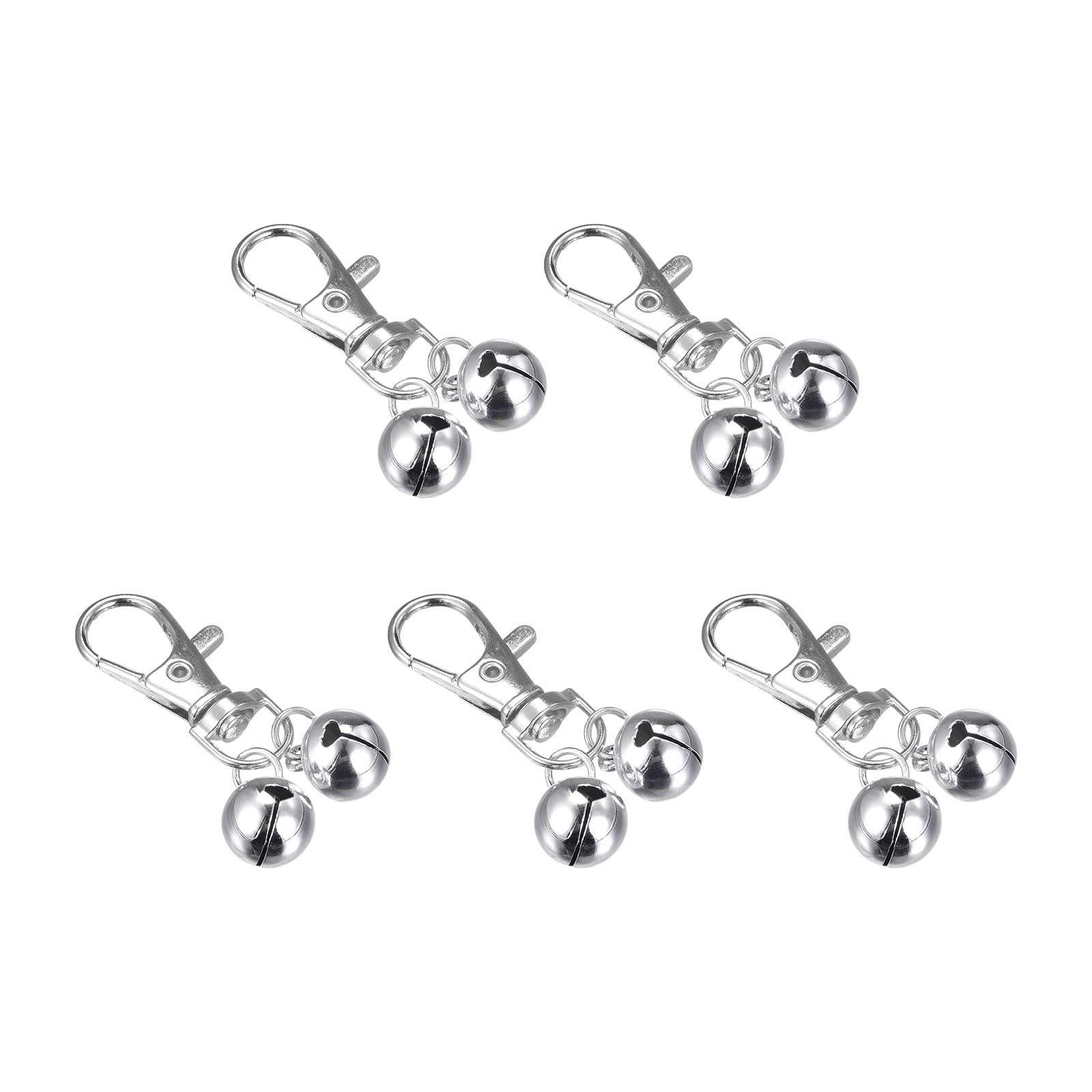 uxcell 5Pcs Pet Bells, 1.2cm/0.47