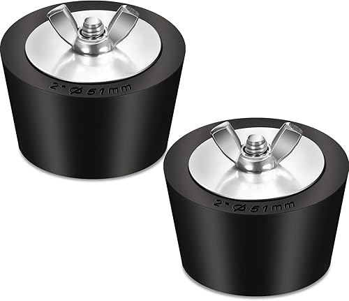 Honoson 2 tapones de expansión para piscina de invierno con tornillo SS de acero inoxidable (2 pulgadas)