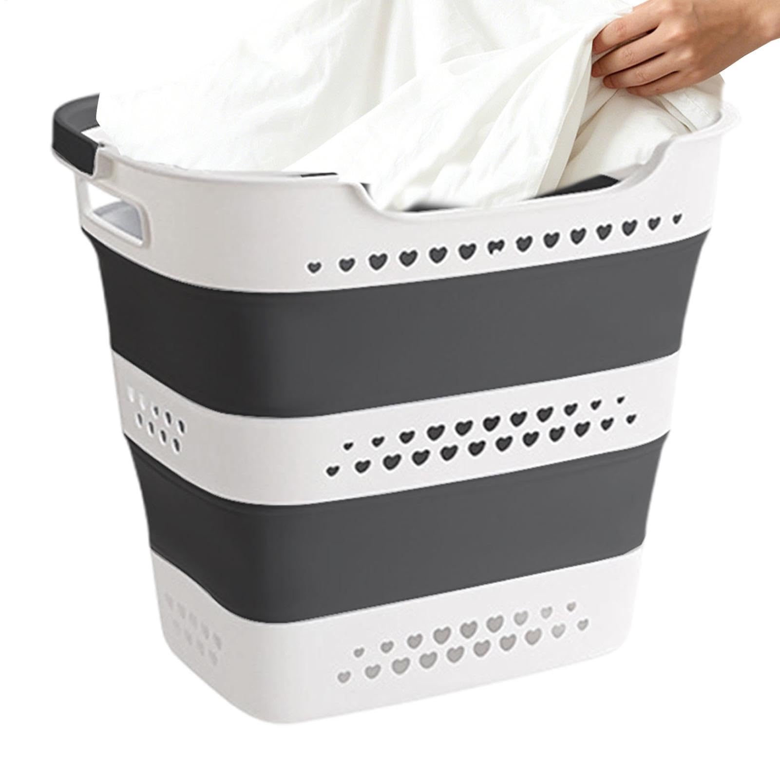 Cesta Ropa Cubo Portátil Con Asa Y 42 L Alta Capacidad