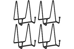 Ouskr Photo Holder Stand, 4-1/4 Inch Metal Iron Picture Frame Holders for Display