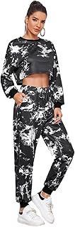 DTR FASHION Women's Long Sleeve Crop Top Tracksuit - Lycra Blend Active wear for Gym, Yoga, and Sports image 1