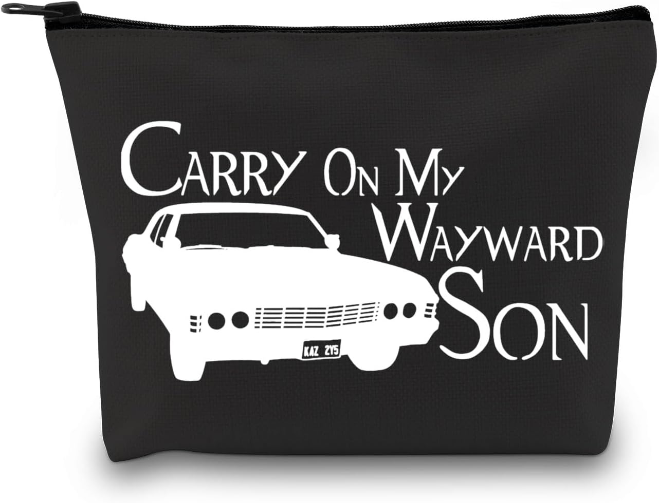 GJTIM TV Show Inspired Carry Way Makeup Cosmetic Bag for Fans BFF Gift(Carry On BLK)