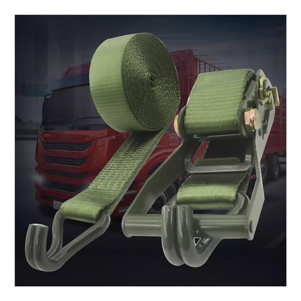Juego de Correas de Amarre con trinquete de Alta Resistencia de 1-25 m, 3.3-82', 11023 LB de Resistencia a la Rotura, Correas de trinquete for Mover y asegurar(5m/16.4')