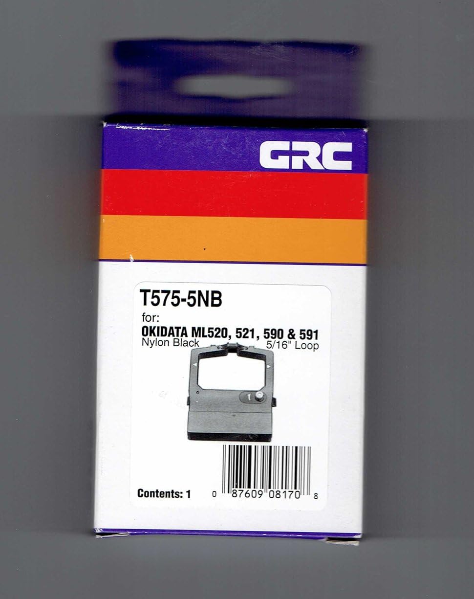 GRC OKIDATA 52107001/ML, 1-BLACK RIBBON T575-5NB
