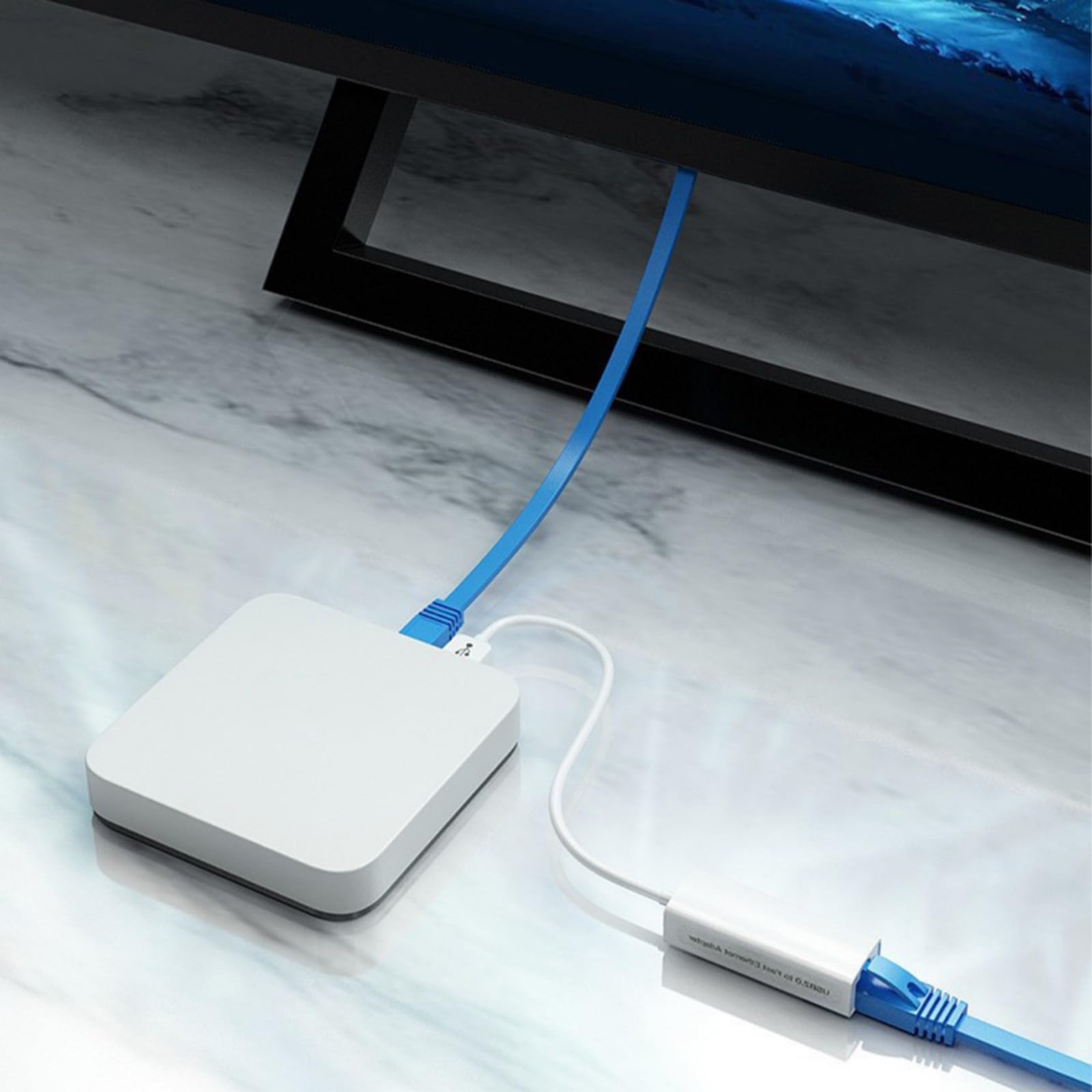 RTL8152B Adaptateur Ethernet USB 2.0 vers RJ45 10/100Mbps Carte réseau
