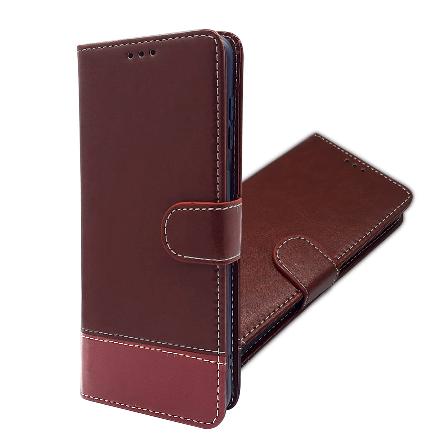 Pikkme vivo V15 Pro Flip Cover | Dual-Tone PU Leather Finish | Wallet Style & Stand | Magnetic Flip Case for vivo V15 Pro (Coffee & Brown) (B0B9NGSMBW) Amazon Price History, Amazon Price Tracker