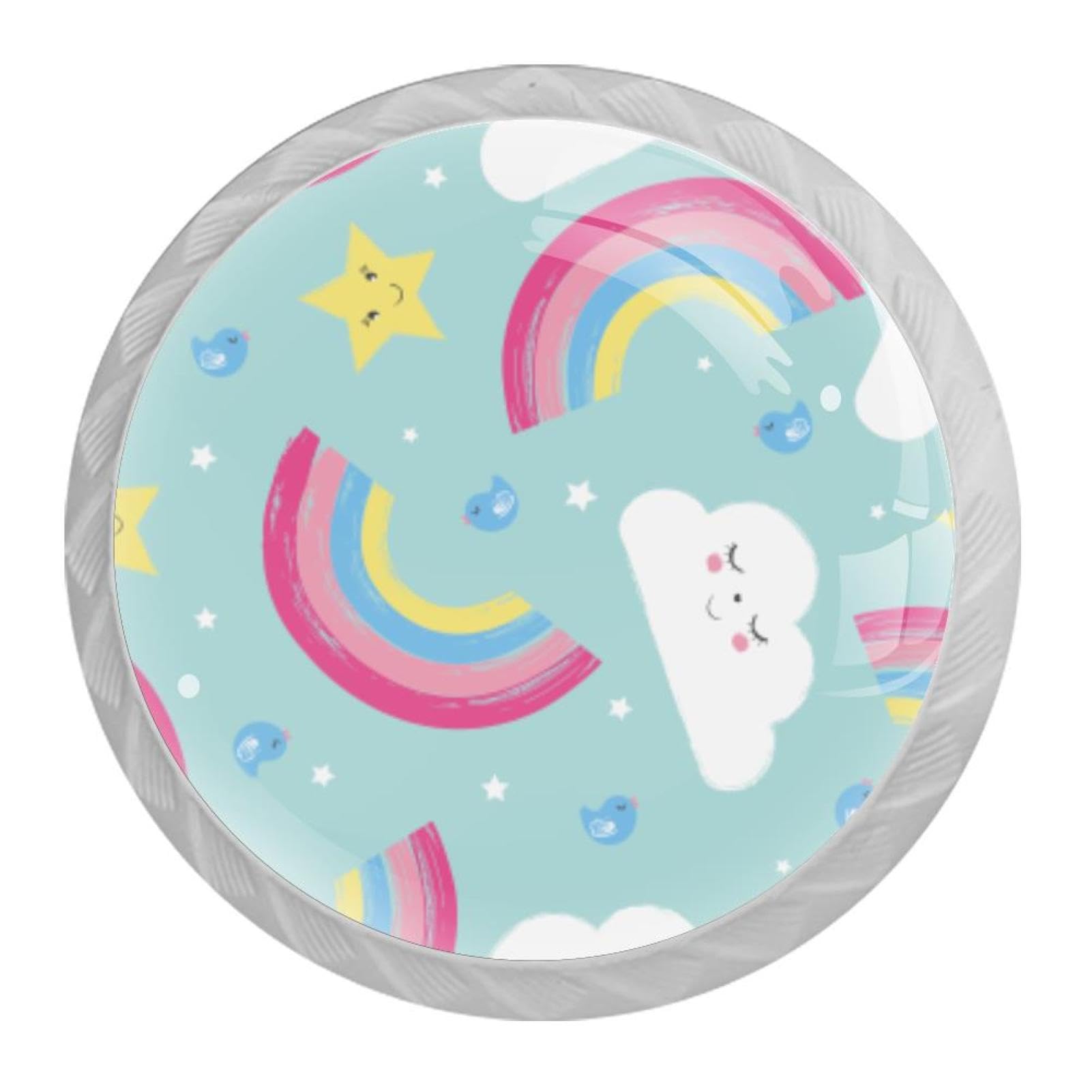 Tqmspg Multi Rainbow Stars Clouds Pattern