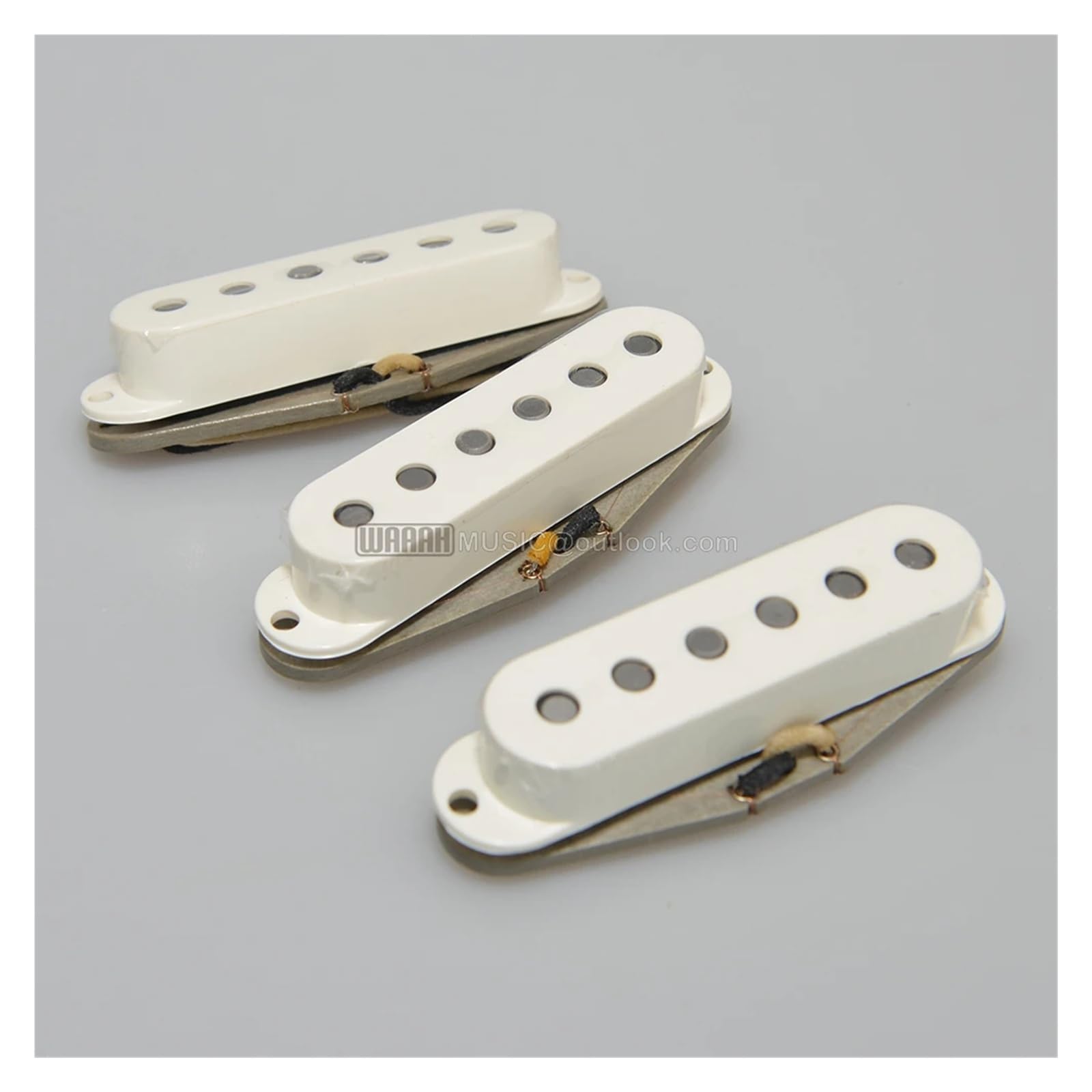 Bobinage manuel 5 micros guitare Blues Rock des années 60 simple bobine(Vintage White)