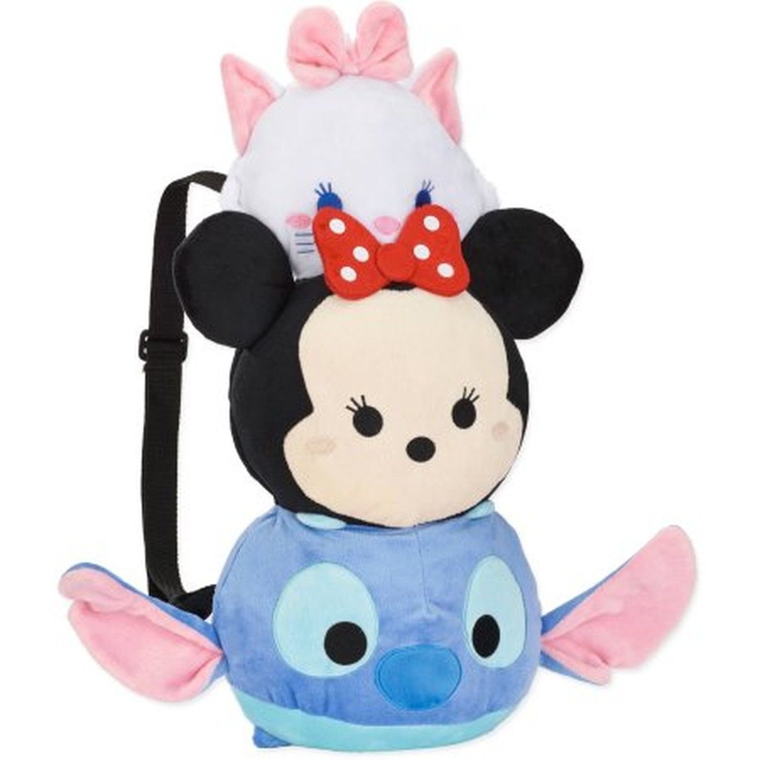 Tsum TsumDisney Stitch Minnie Marie 19 Inches Plush Backpack