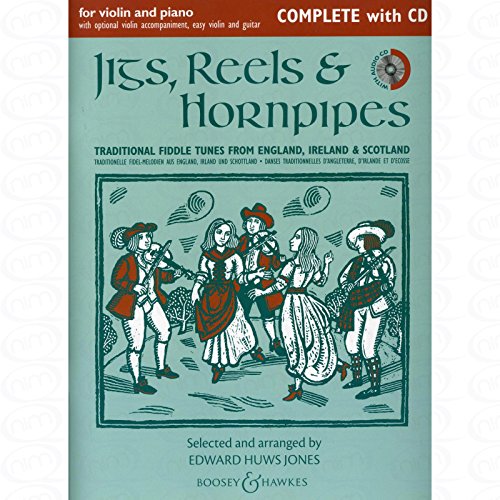 JIGS REELS & HORNPIPES - arrangiert für Violine - (für ein bis zwei Instrumente) - Klavier - mit CD [Noten/Sheetmusic]