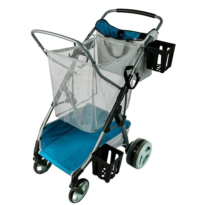 Buy Strolee Beach and Field Utility Compact Folding Cart AllTerrain Oversized Wheels for Sand