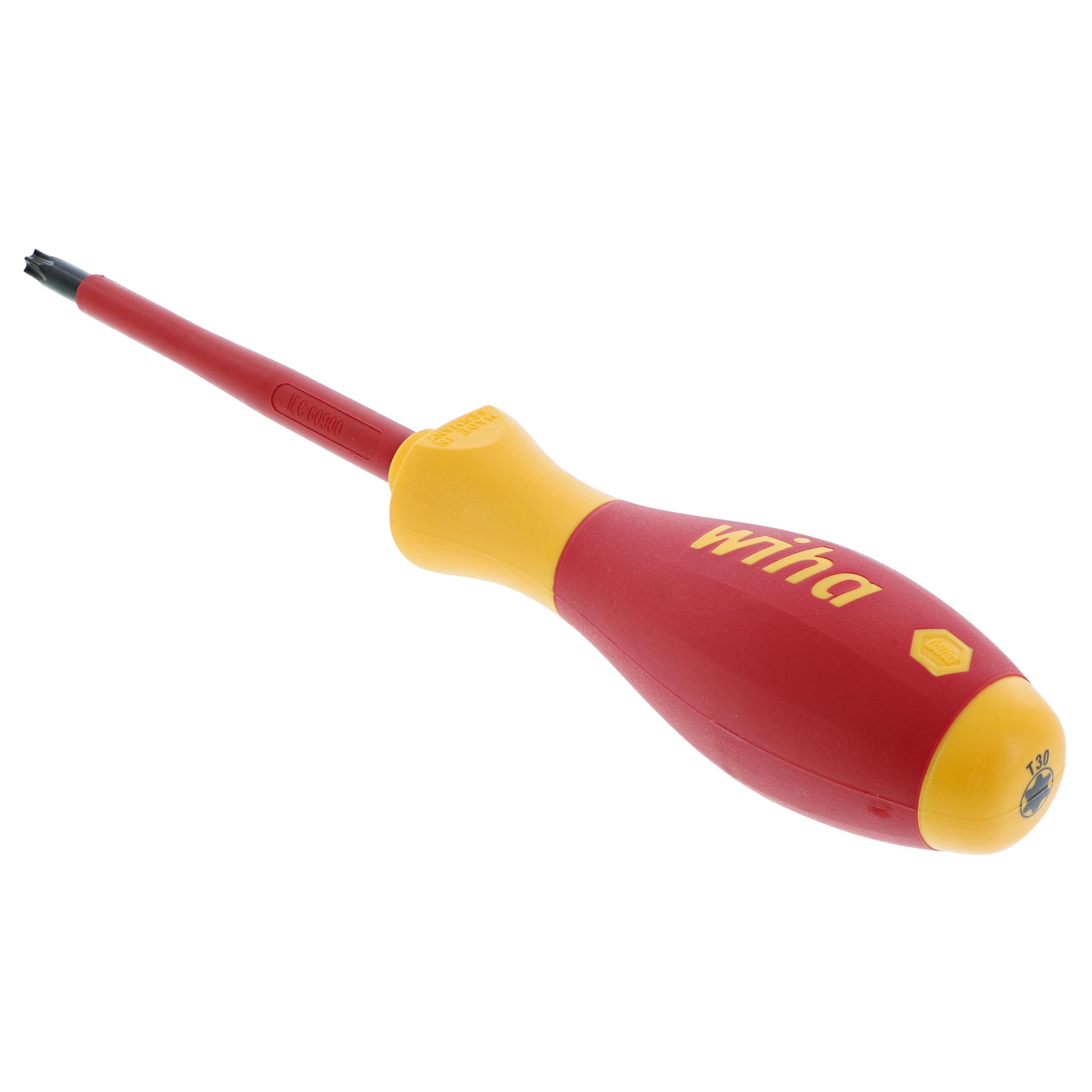 Wiha 32556 - Cacciavite Torx con manico SoftFinish 1000 Volt, T30 x 100 mm