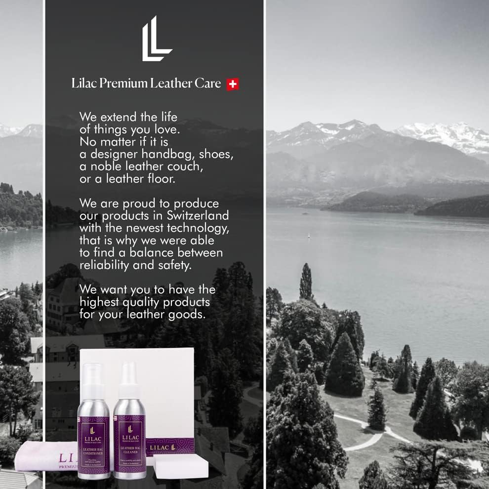 Miniatura 7 de Set de productos profesionales para el cuidado del cuero de fabricación suiza para bolsos, No