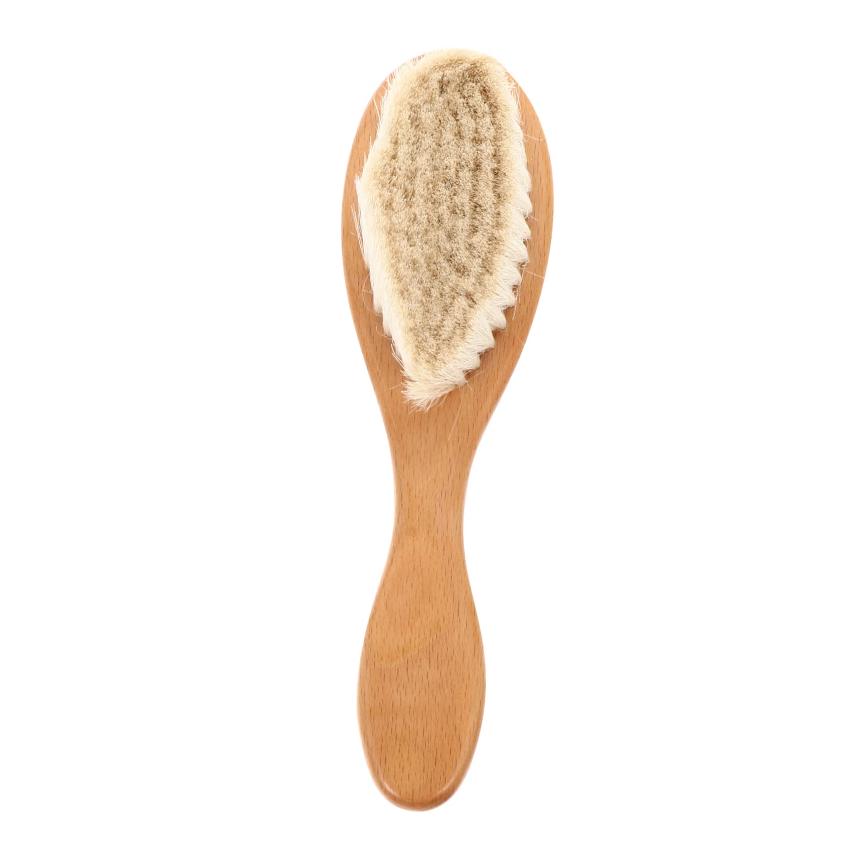 IWOWHERO Hair Hair Comb Soft Wool Bristles Wood Handle for Gentle Scalp Massage