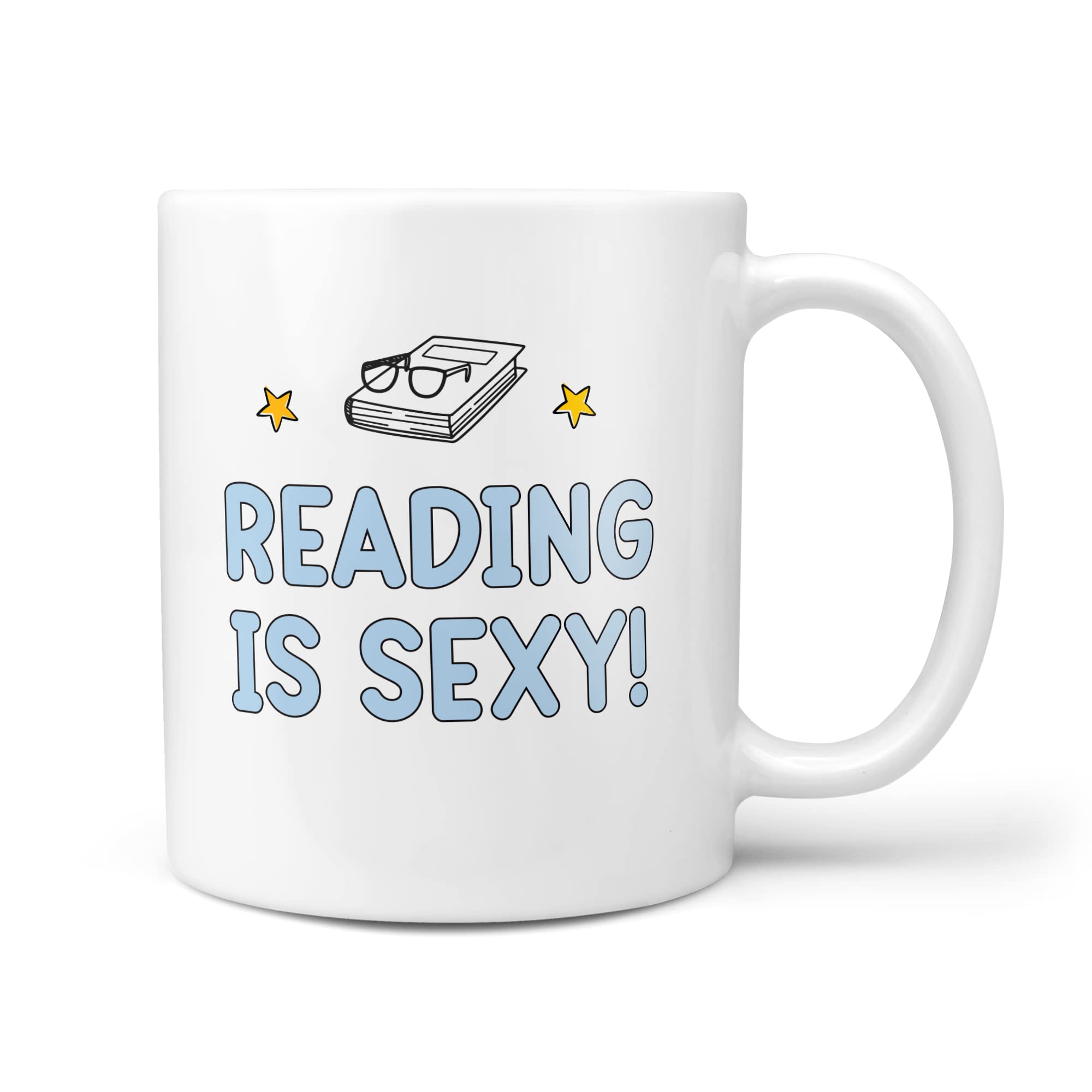 TeHe Gifts Reading is Sexy Present for Reader Book Lover Funny 10oz Gift Mug