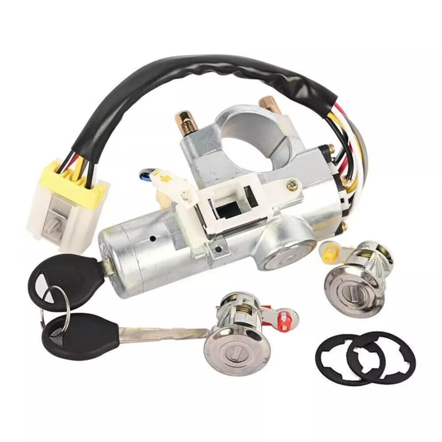 Car Door Lock Cylinder Ignition Switch Key Kits Compatible with Nissan for Pathfinder 1996-2004 H0600-3J125 D8700-4S100