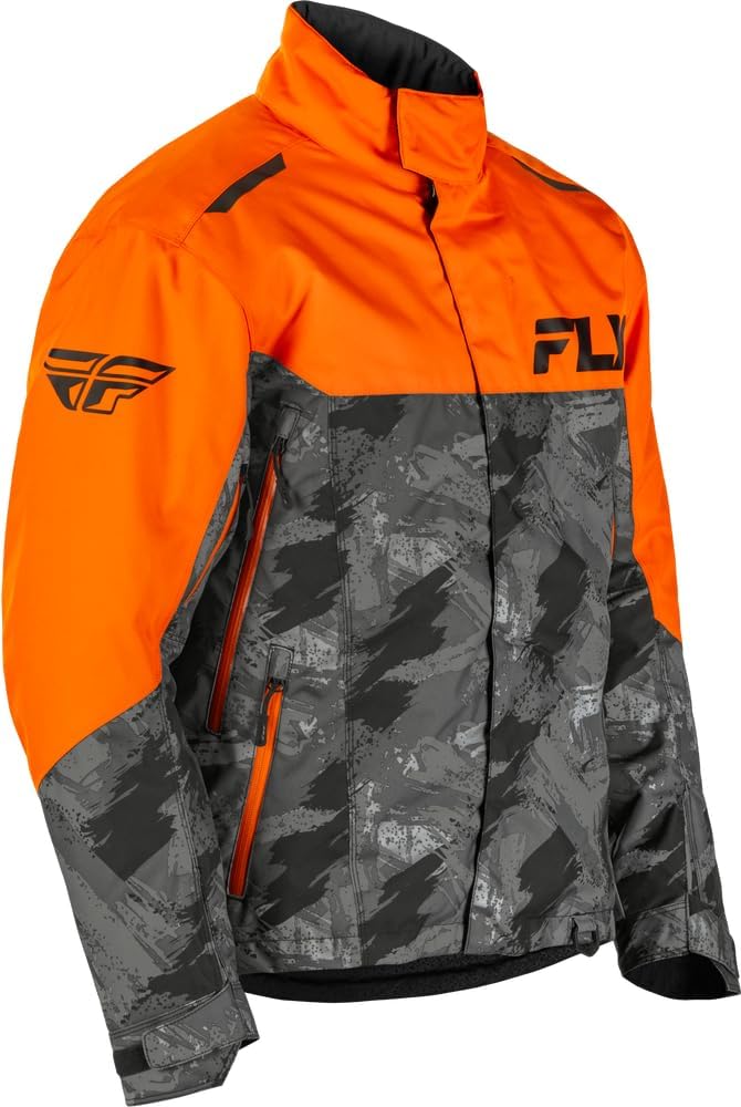 Fly Racing SNX Pro Men's Waterproof Windproof Snowmobile Jacket with Removable Liner – Cold Weather Riding Gear