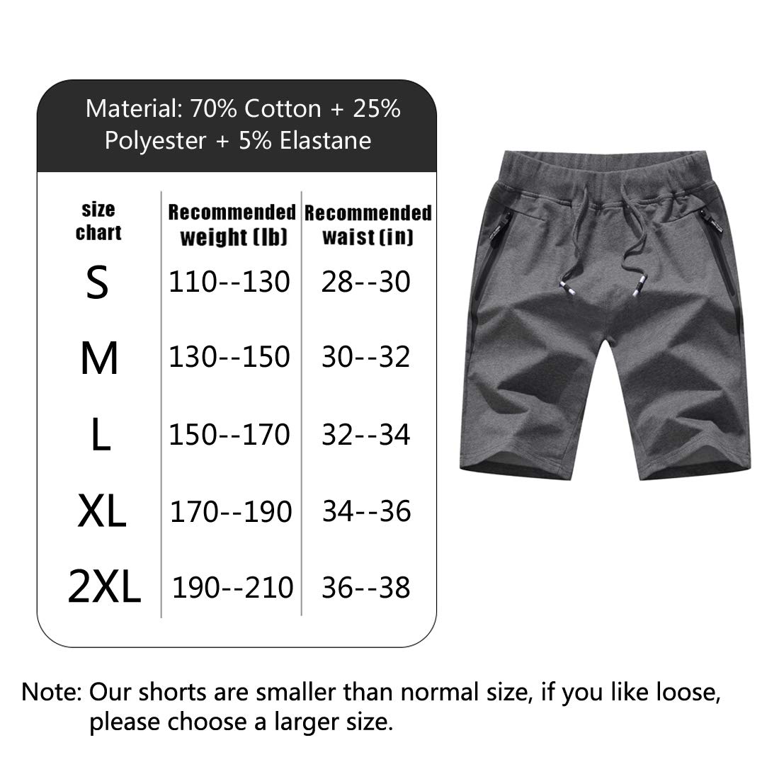 Tansozer Pantalones Cortos Hombre Deporte Running — view 4