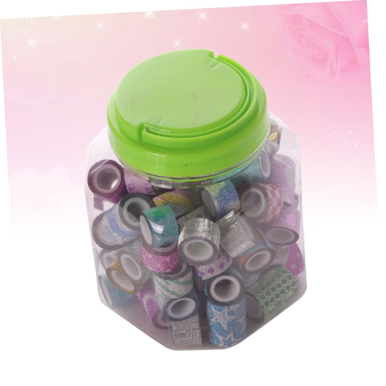 3 Set Di Adesivi Artigianali Per Scrapbooking Nastro Adesivo Decorativo Testurizzato Decorazioni in Carta Per Mascheratura Glitterata 90 Pezzi*3