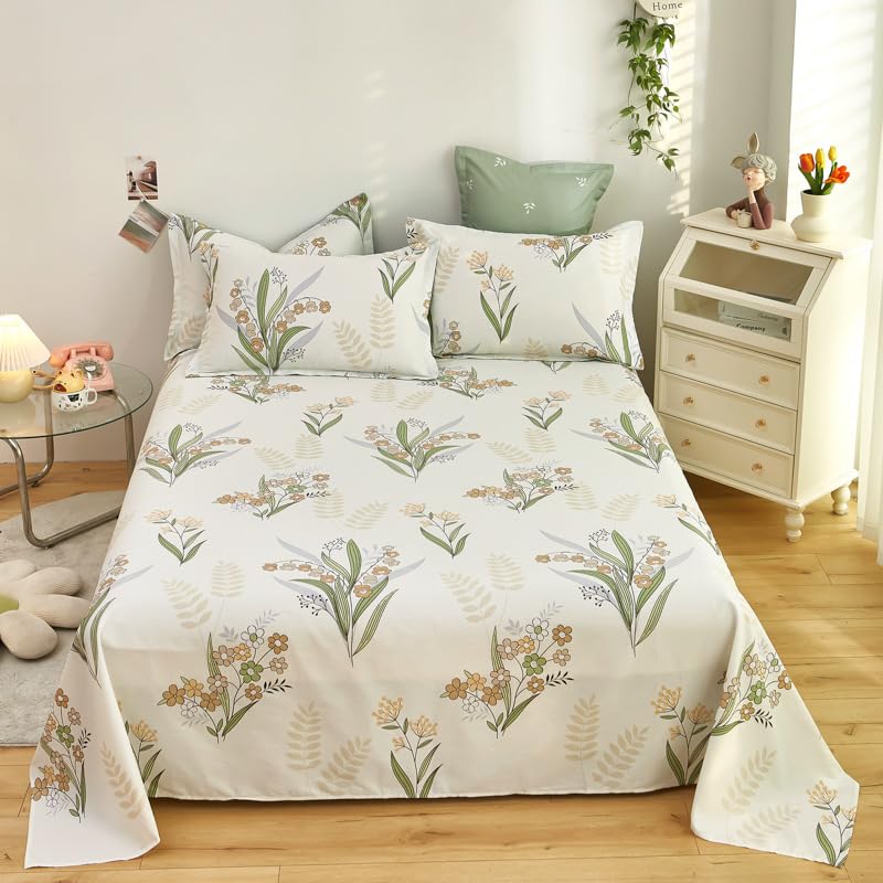 Sábanas 100% algodón de tacto suave confección en sarga de 160x230 cm 7